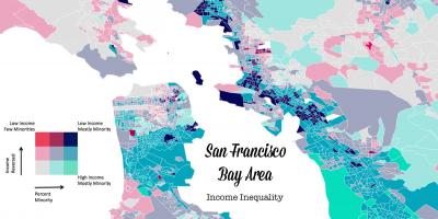 Mapa bay area příjmů
