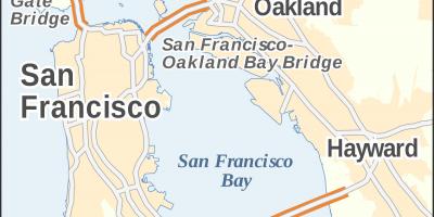Mapa San Francisco golden gate bridge