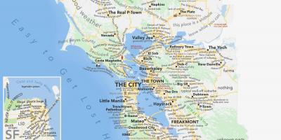 San Francisco mapa oblasti