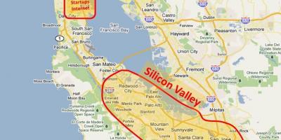 Silicon valley mapě 2016