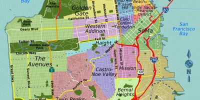 Mission district mapě