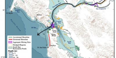 Mapa San Francisco bay hloubka