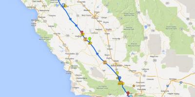 Mapa San Francisco jízdy tour