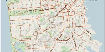 San Francisco kole mapě