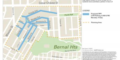 Mapa SFmta čištění ulic