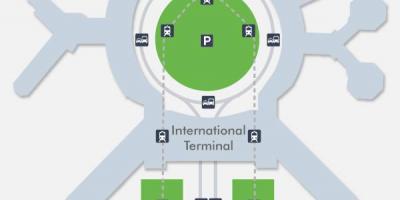 Mapa SFO letiště terminál 1