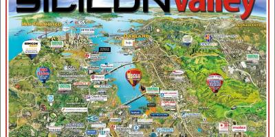 Silicon valley oblast mapě