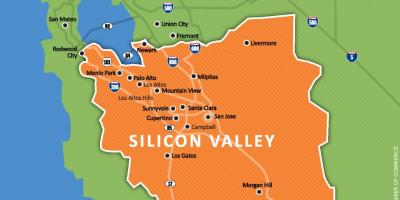 Silicon valley v mapě světa