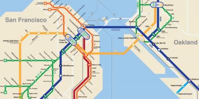 San Francisco podzemní mapa