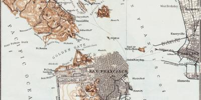 Mapa vintage San Francisco 