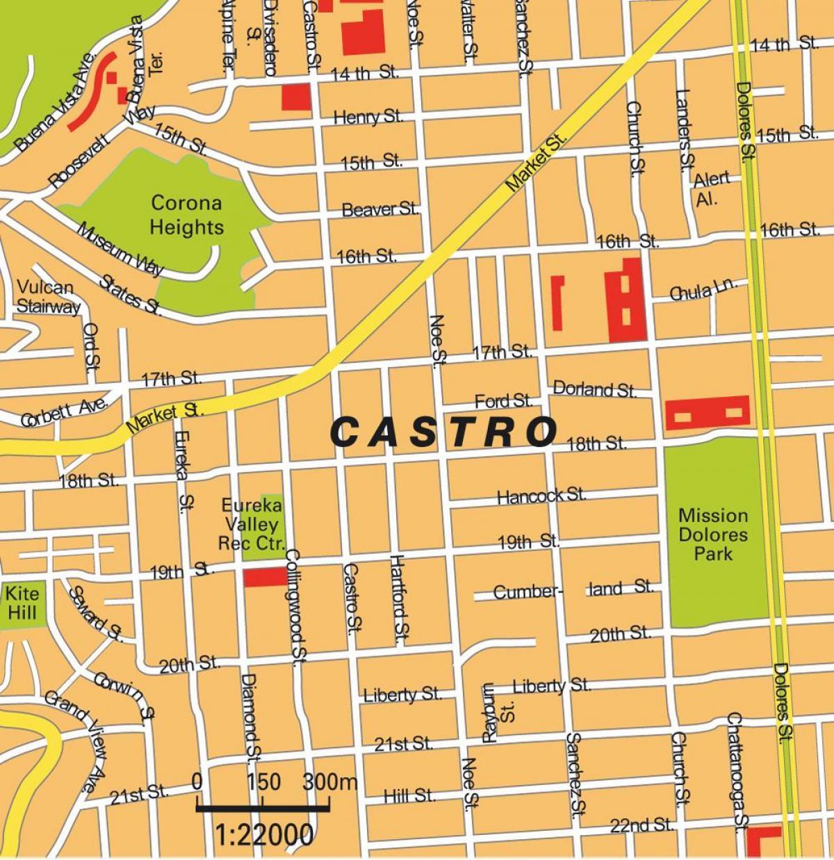 Mapa castro, San Francisco