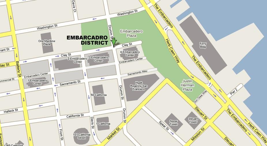 Mapa San Francisco embarcadero