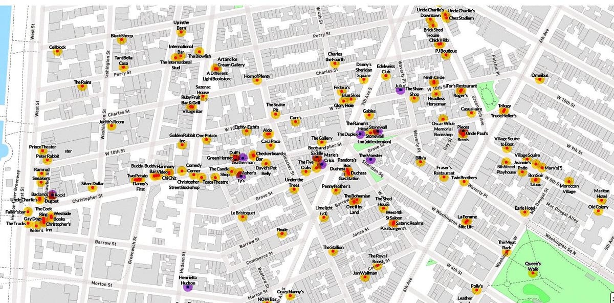 Mapa gay oblasti San Francisco 