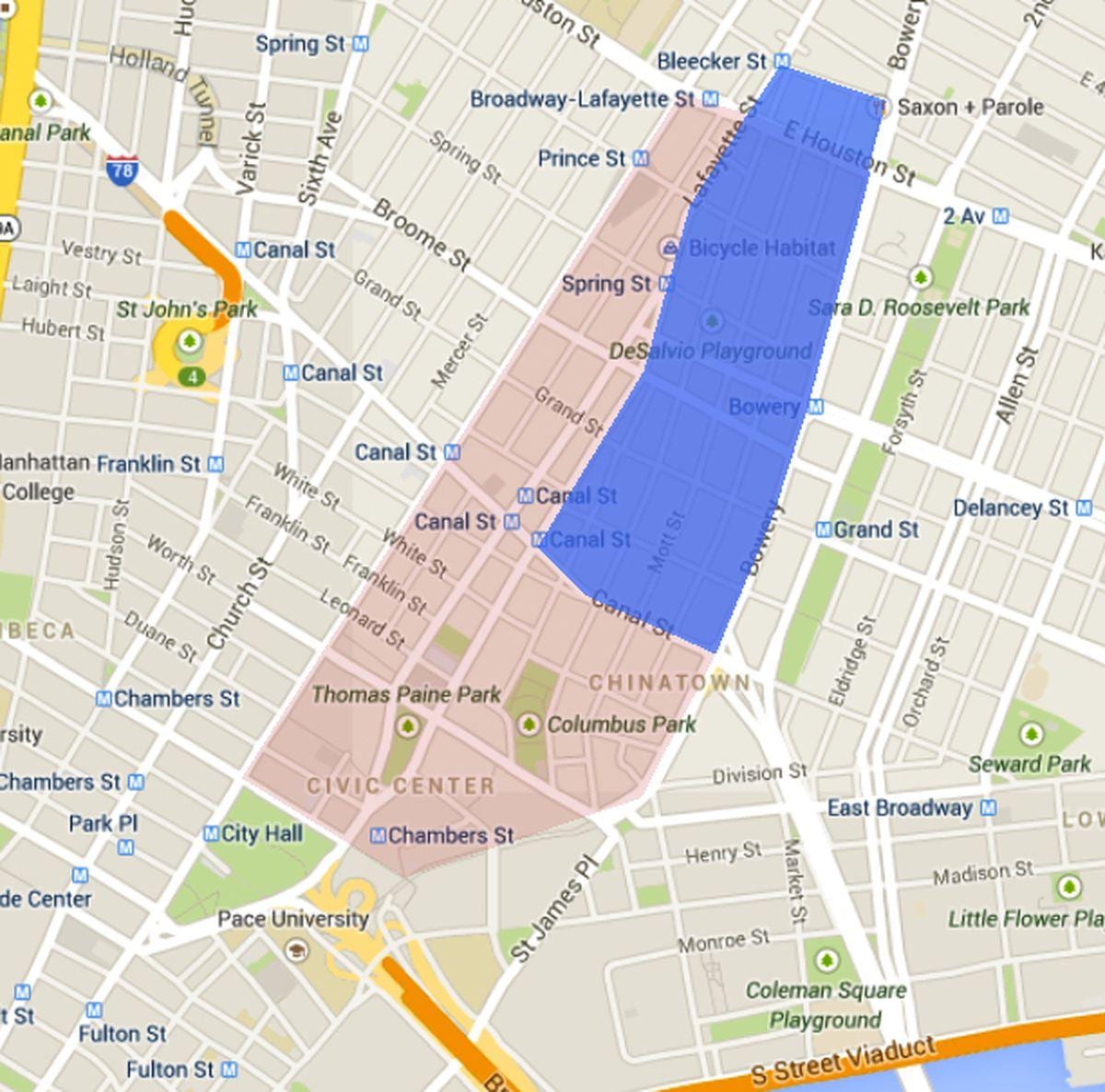 Mapa little italy San Francisco 