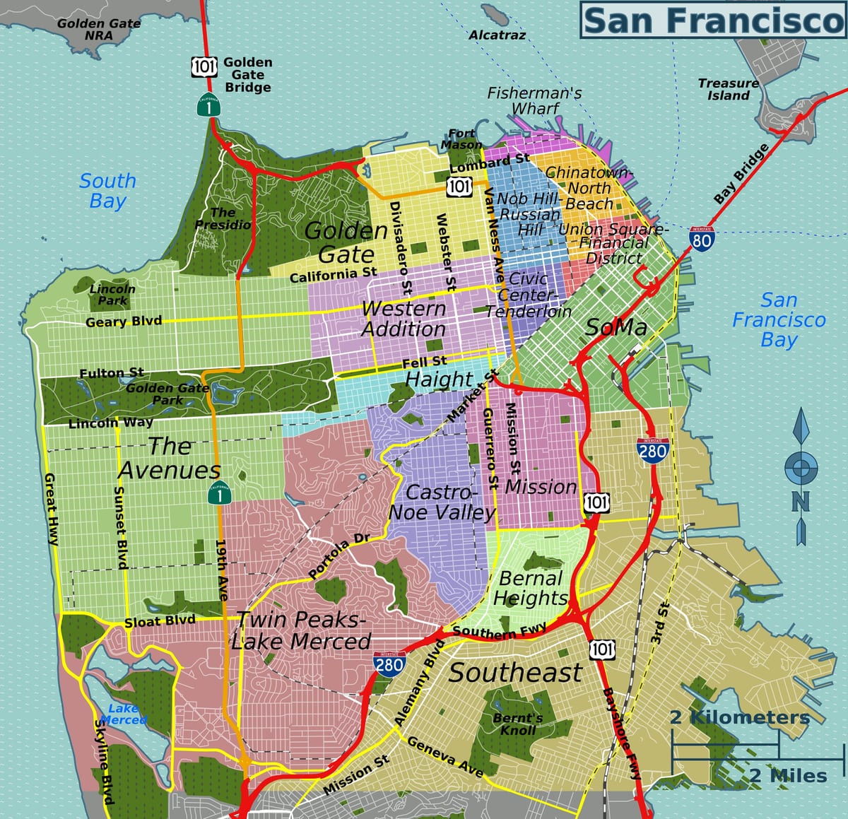 mission district mapě