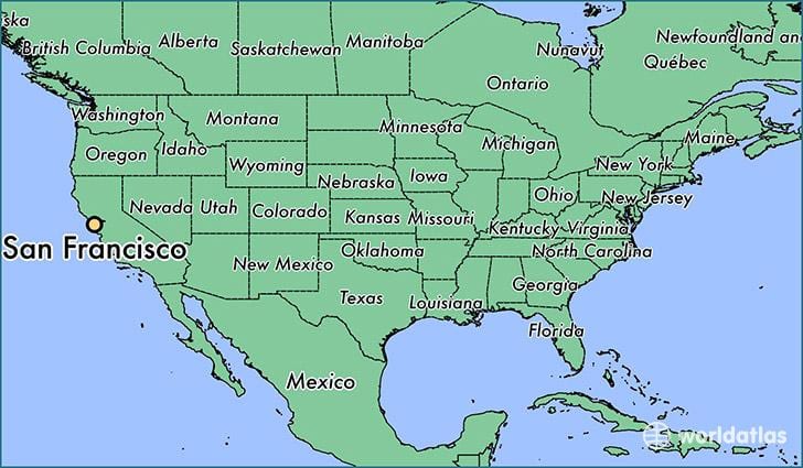 Mapa San Fran na