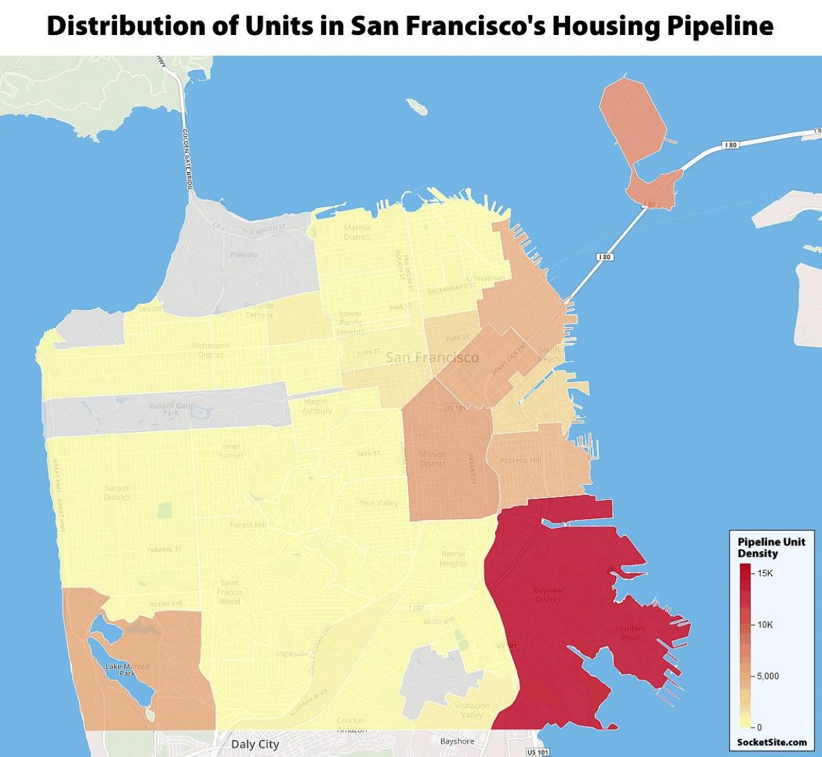 San Francisco veřejné bydlení mapě
