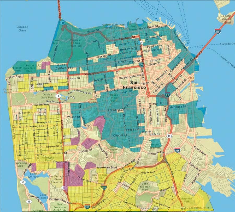 Mapa San Francisco gis