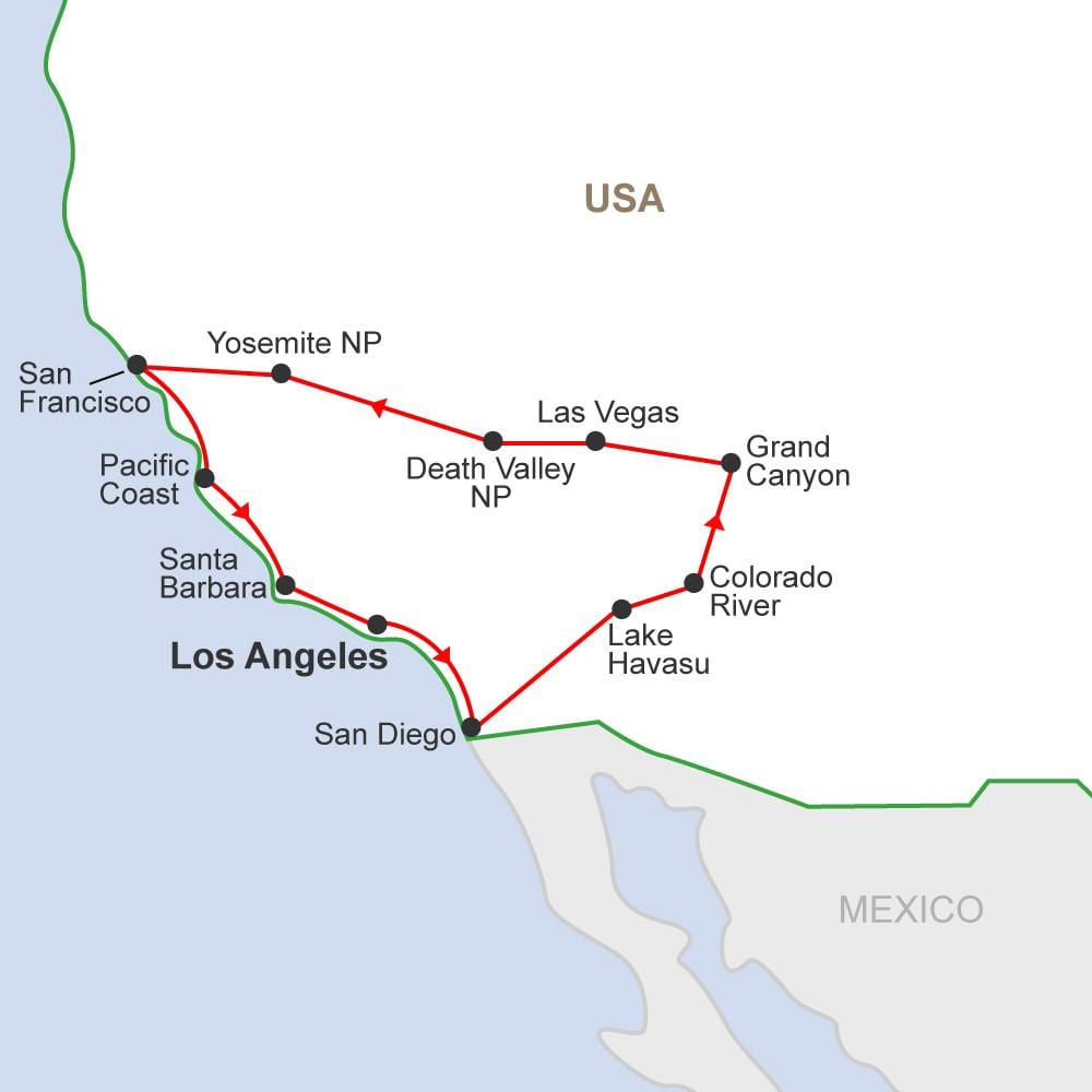 Mapa San Francisco kasina 