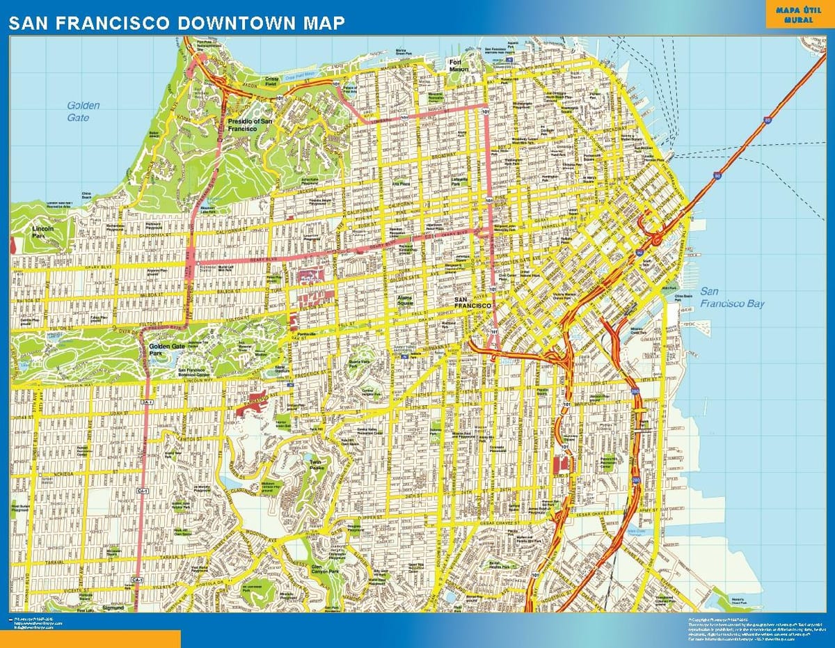 Mapa San Francisco zdi