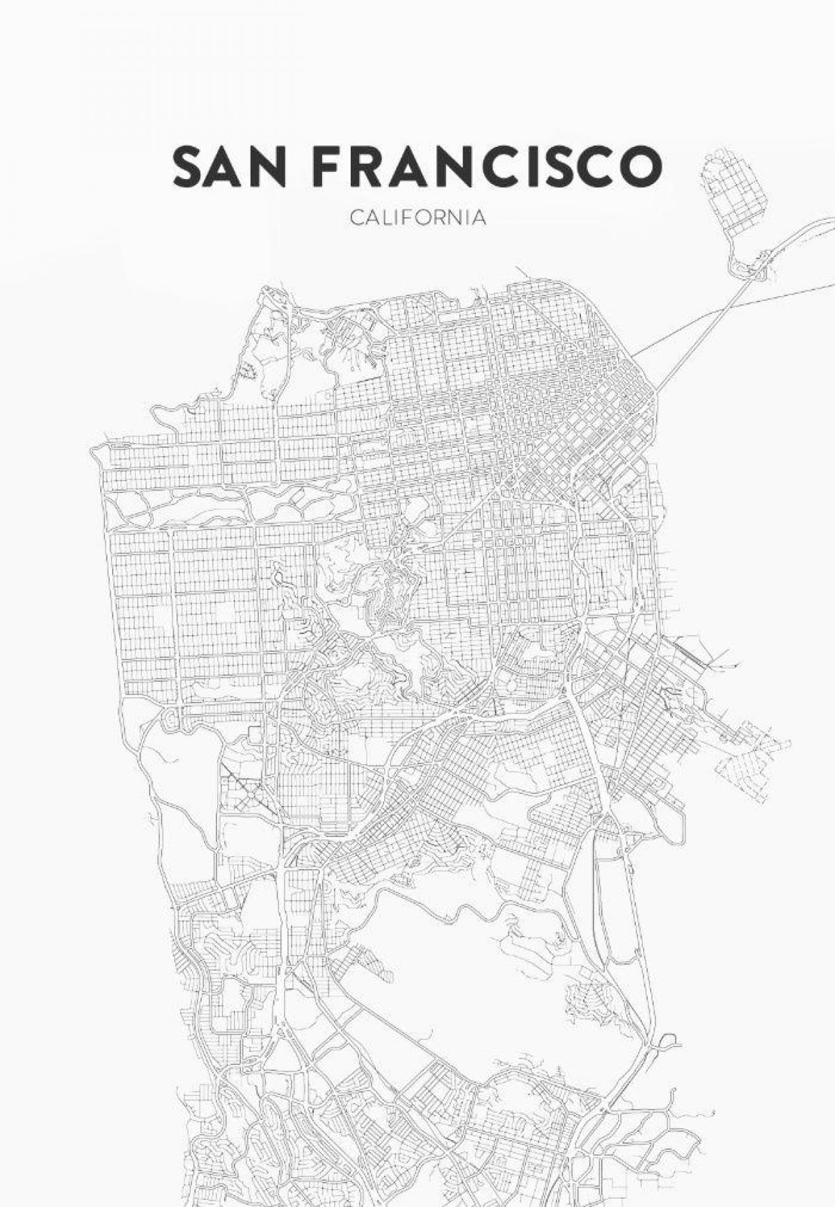 vytisknout mapu San Francisco