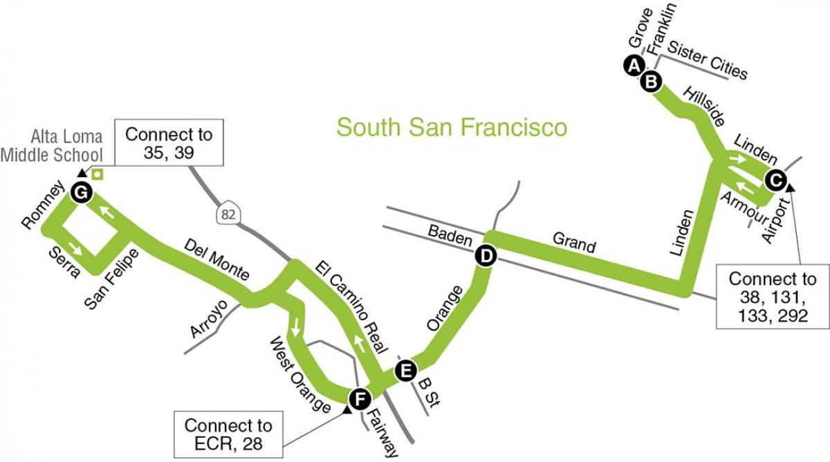 Mapa San Francisco základních škol
