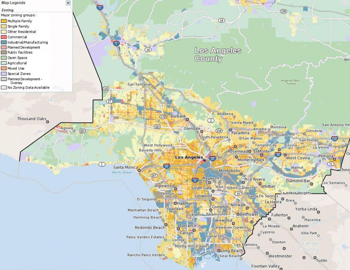 Mapa San Francisco zónování 