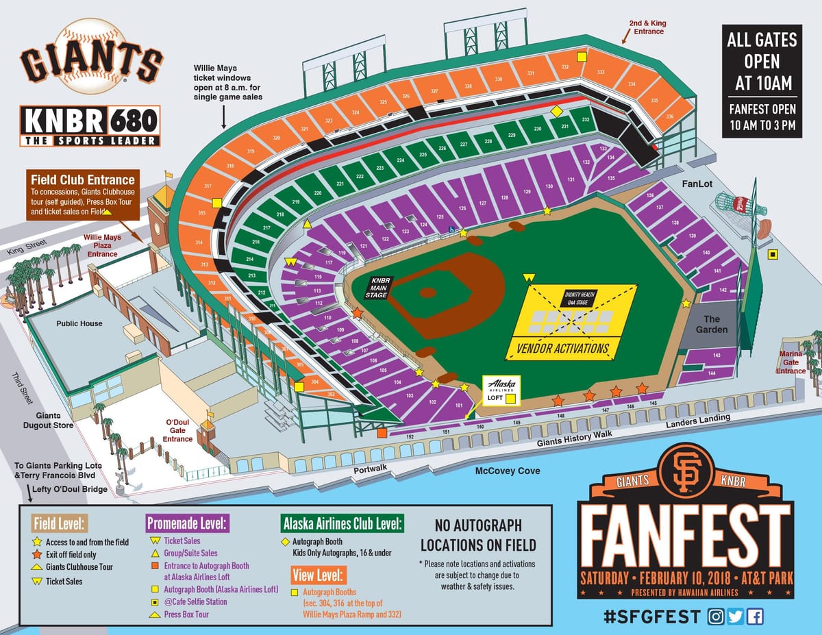 San Francisco giants mapě