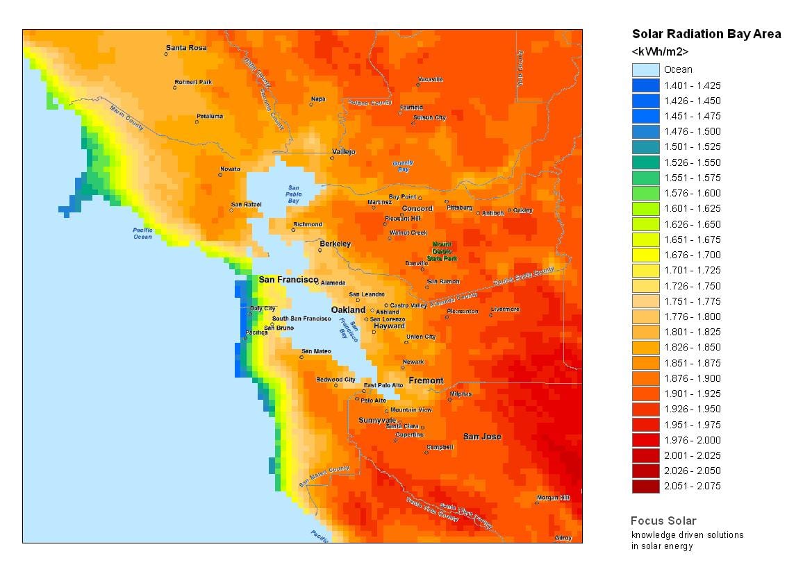 Mapa SF solar