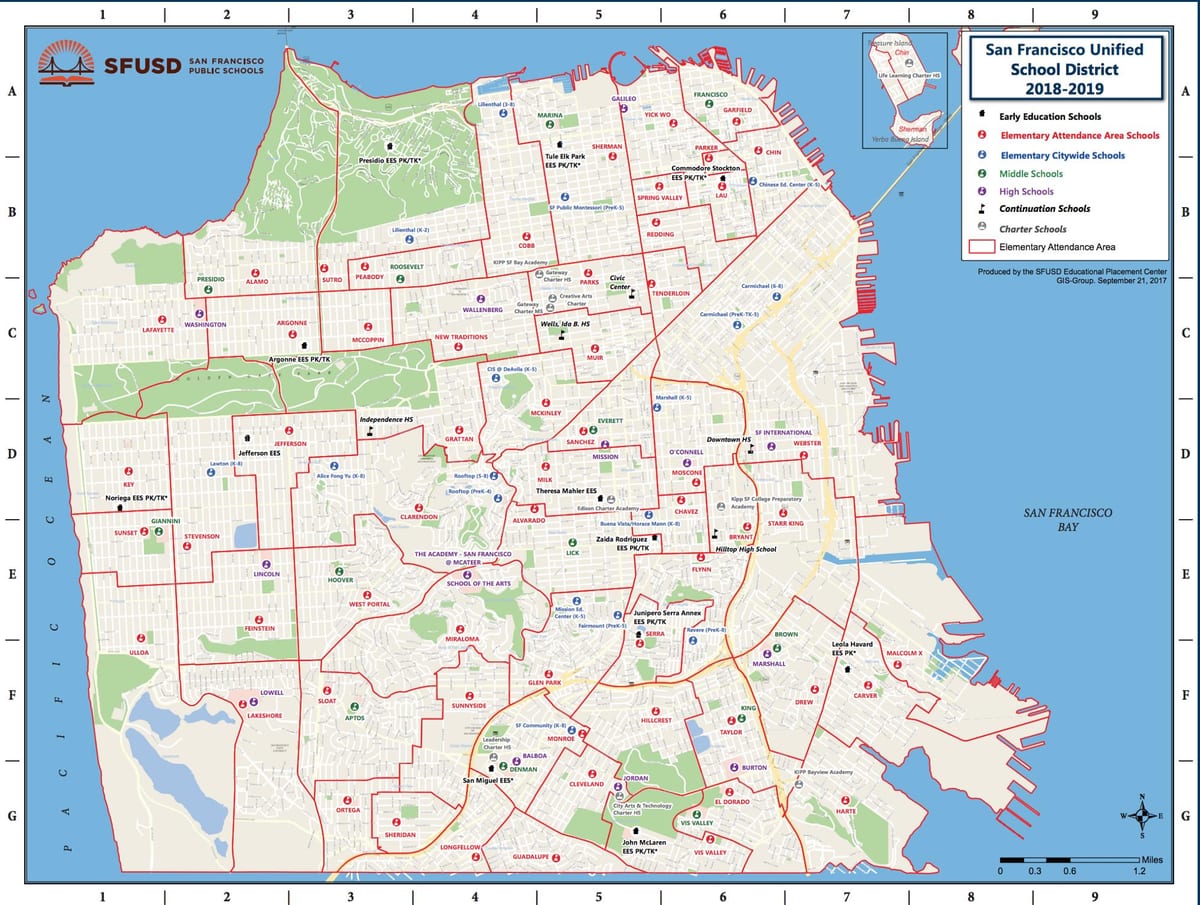 Mapa SFusd