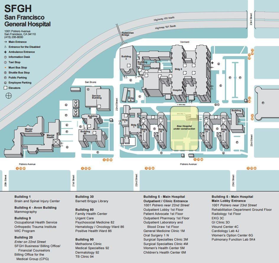 Mapa ucSF medical center