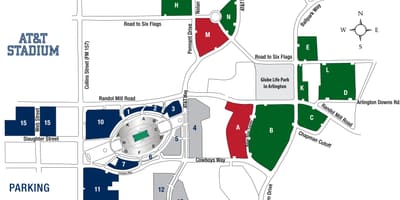 At&t park, parkování mapě