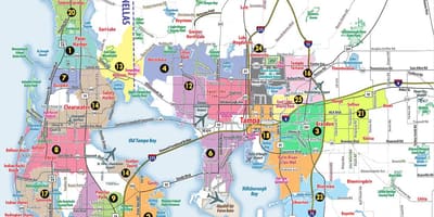 San Francisco bay area, zip code mapě