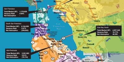 Mapa bay oblasti nemovitostí
