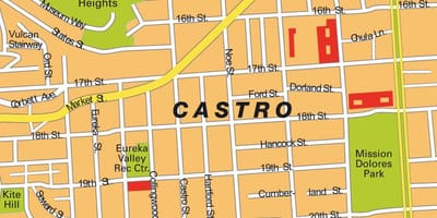 Mapa castro, San Francisco