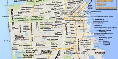 Mapa kritický San Francisco