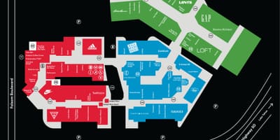 San Francisco premium outlets mapě