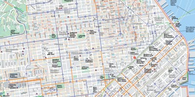 Mapa podrobná San Francisco