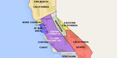 San Francisco, kalifornie na mapě