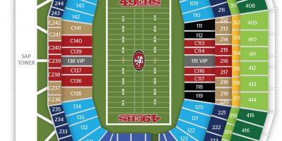 Mapa San Francisco 49ers stadionu