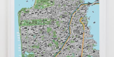 Mapa San Francisco art