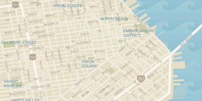 Mapa San Francisco garment district