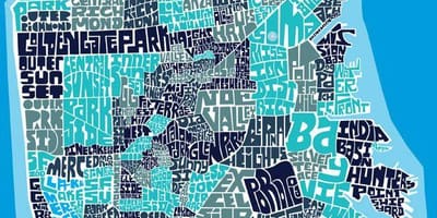 San Francisco mapa wall art
