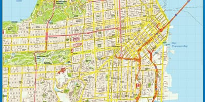 Mapa San Francisco zdi