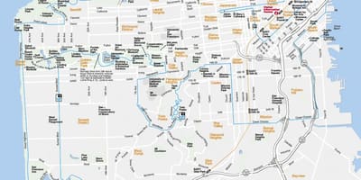 Mapa San Francisco památky