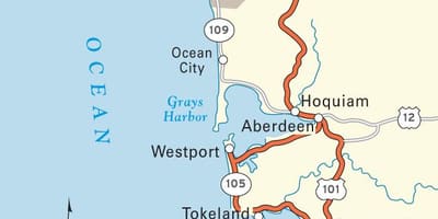 San Francisco pobřeží mapě