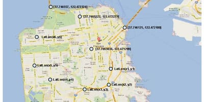Mapa San Francisco souřadnice