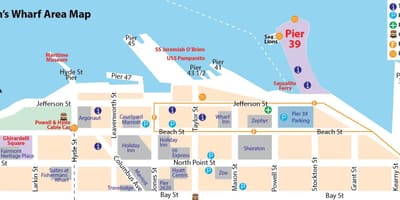 San Francisco mapě co dělat