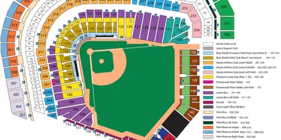 San Francisco giants sedadla mapě
