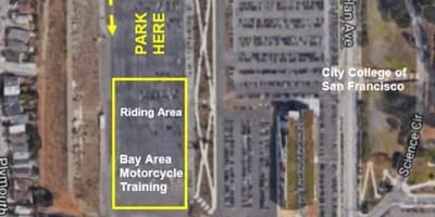 Mapa SF parkování pro motocykly
